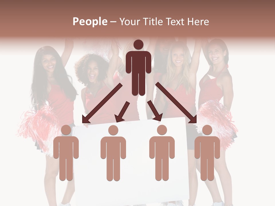 Cropped Space Businesswoman PowerPoint Template