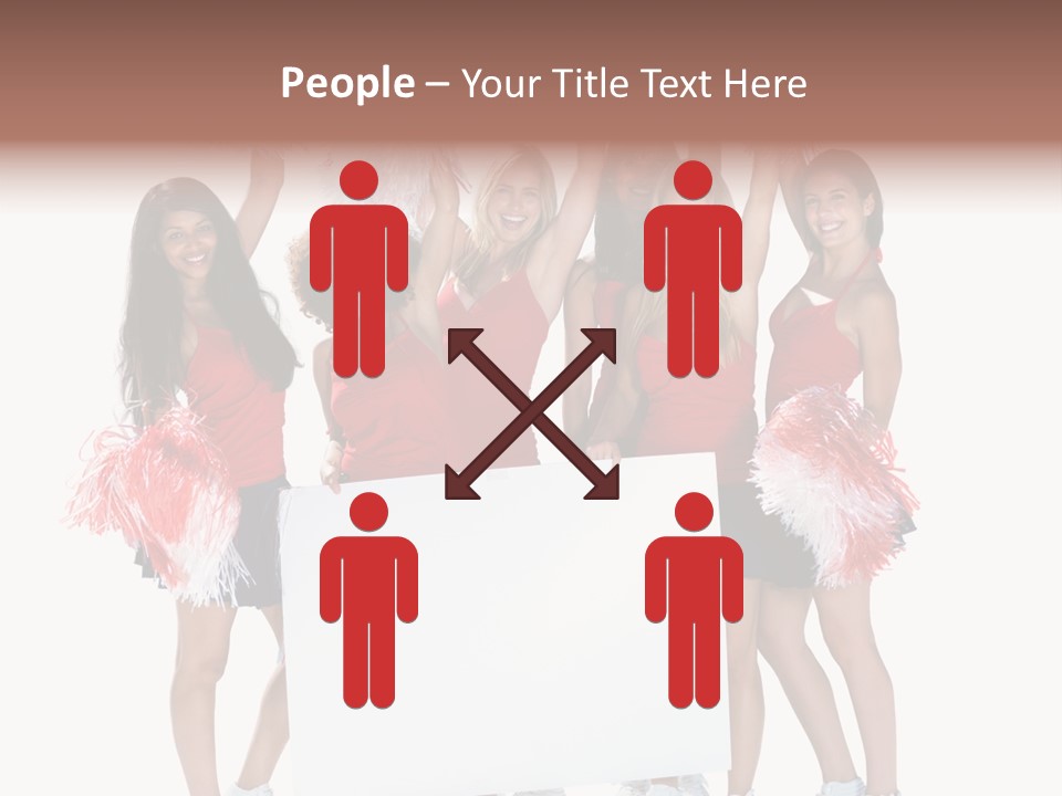 Cropped Space Businesswoman PowerPoint Template