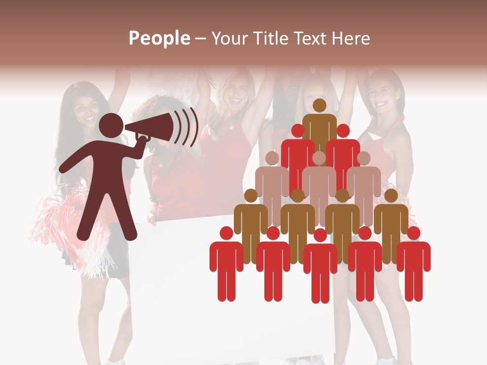 Cropped Space Businesswoman PowerPoint Template