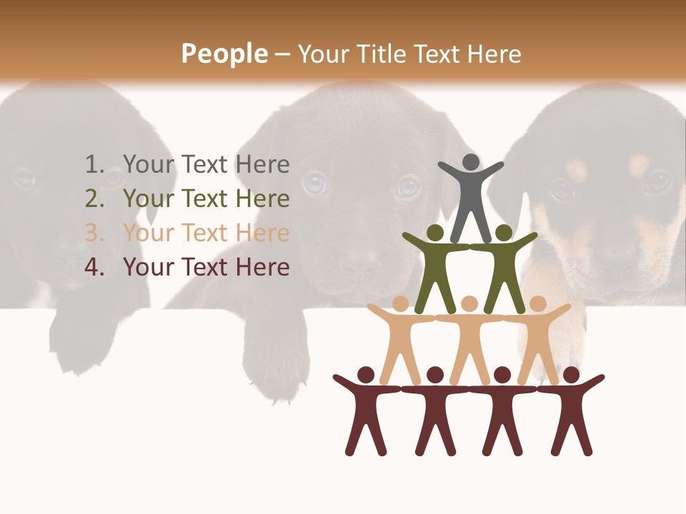 Horizontal Lighting Together PowerPoint Template