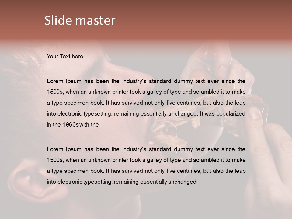 Hunger Fat Meal PowerPoint Template