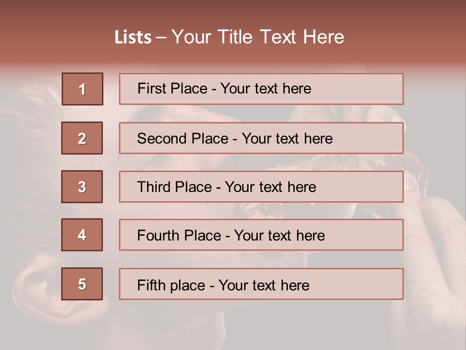 Hunger Fat Meal PowerPoint Template