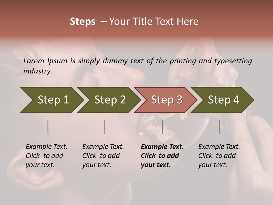 Hunger Fat Meal PowerPoint Template