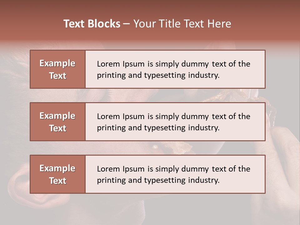 Hunger Fat Meal PowerPoint Template