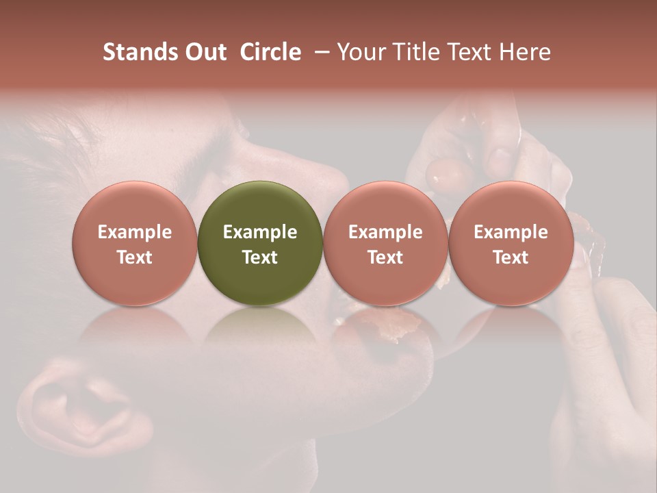 Hunger Fat Meal PowerPoint Template