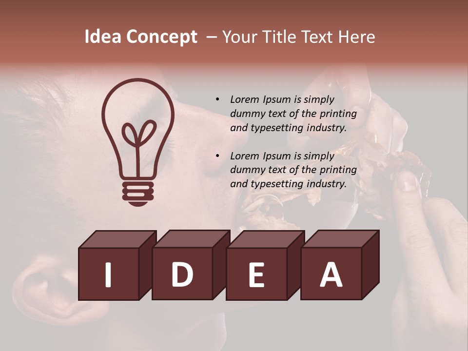 Hunger Fat Meal PowerPoint Template