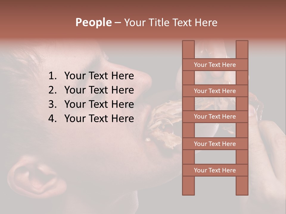 Hunger Fat Meal PowerPoint Template