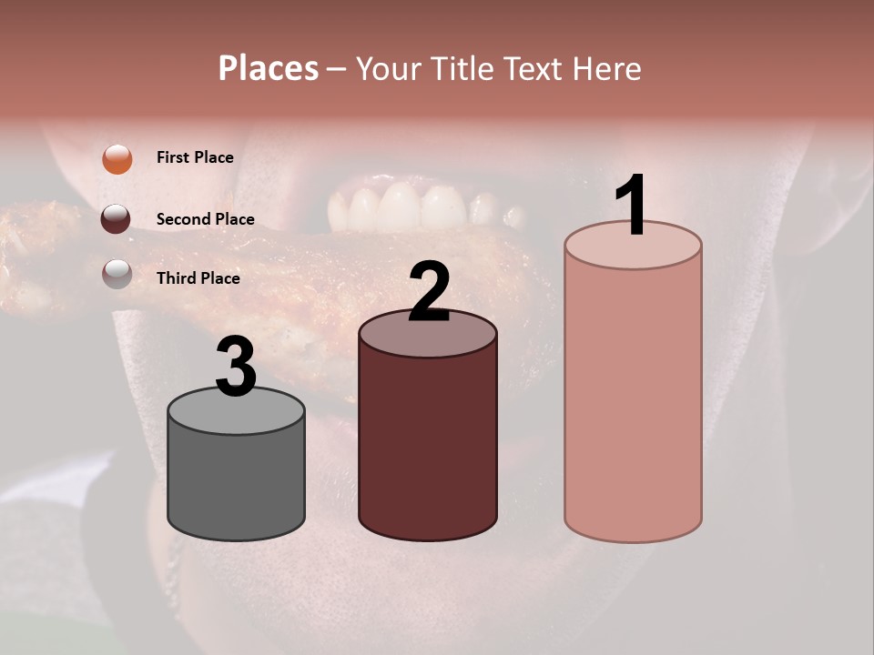 Eat Mouth Chicken PowerPoint Template