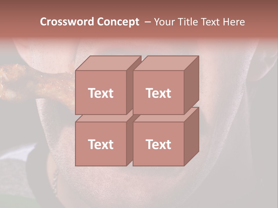 Eat Mouth Chicken PowerPoint Template