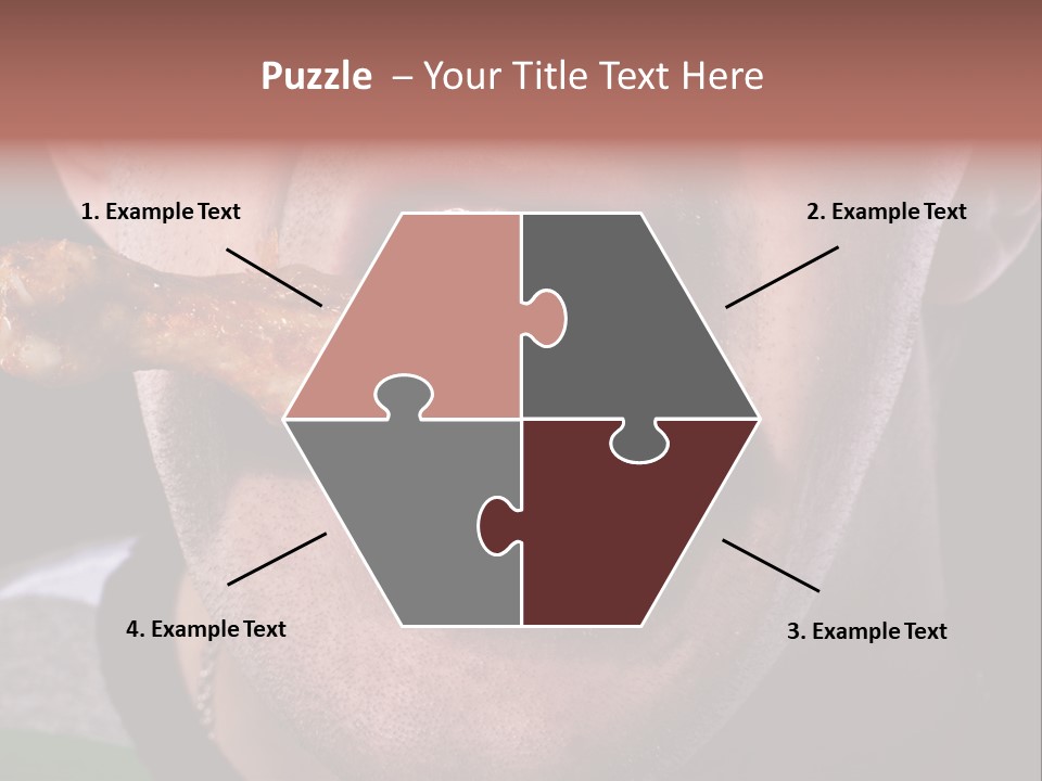 Eat Mouth Chicken PowerPoint Template