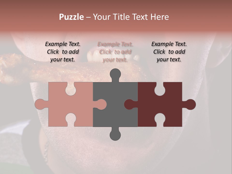 Eat Mouth Chicken PowerPoint Template