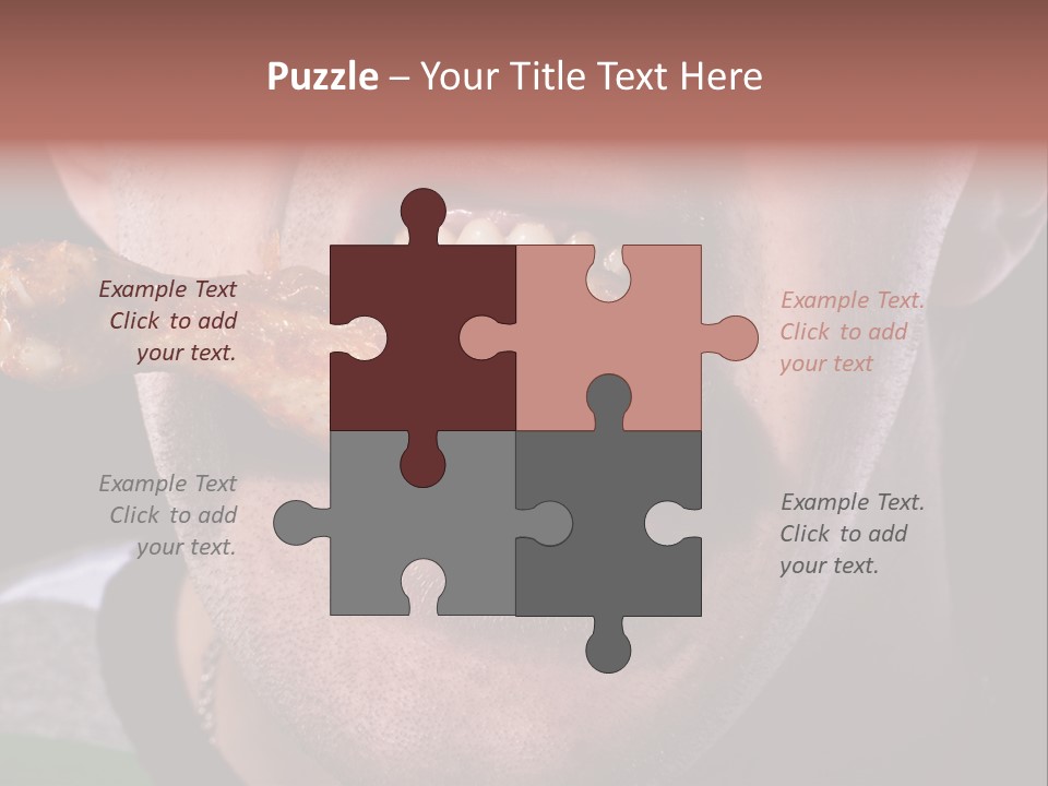 Eat Mouth Chicken PowerPoint Template