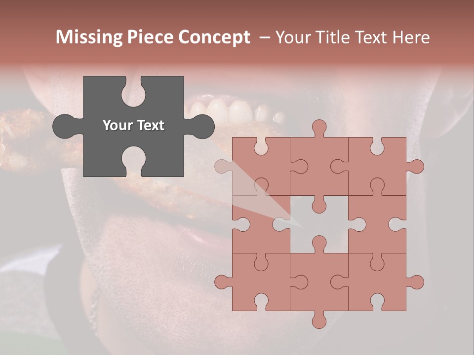 Eat Mouth Chicken PowerPoint Template