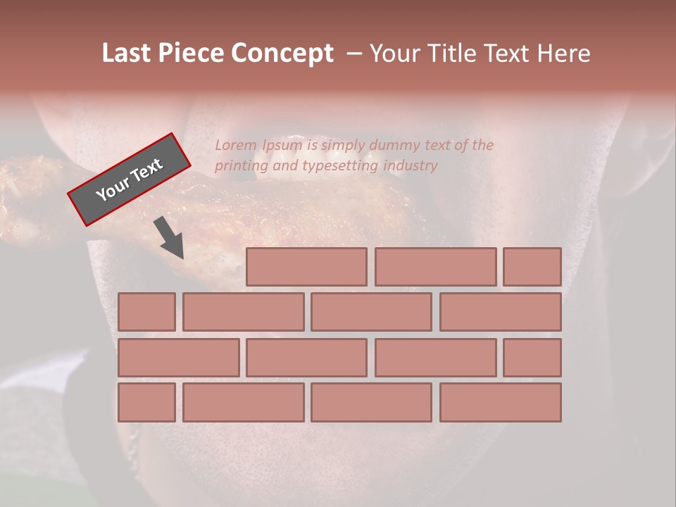 Eat Mouth Chicken PowerPoint Template