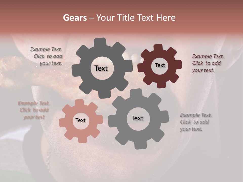 Eat Mouth Chicken PowerPoint Template