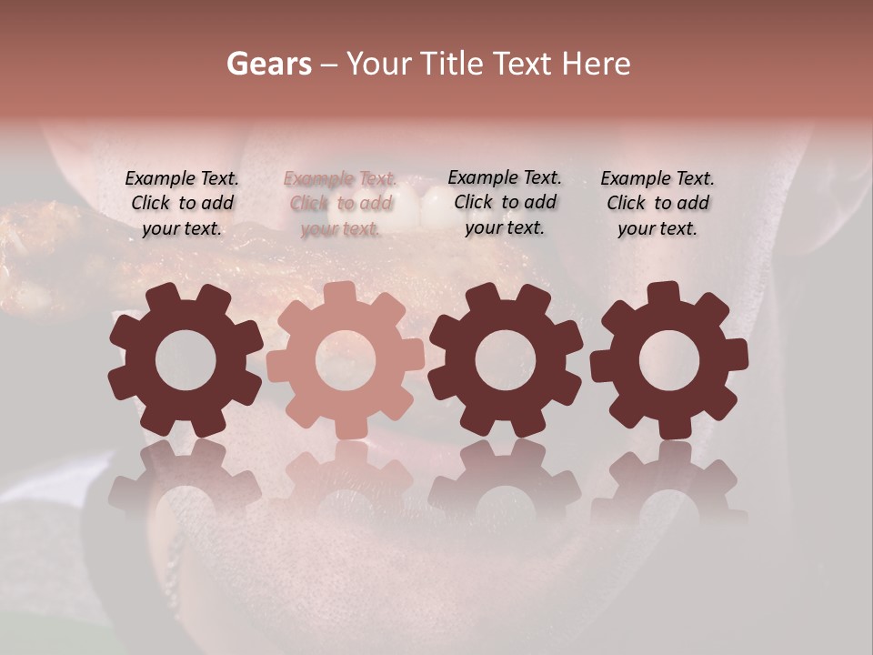 Eat Mouth Chicken PowerPoint Template