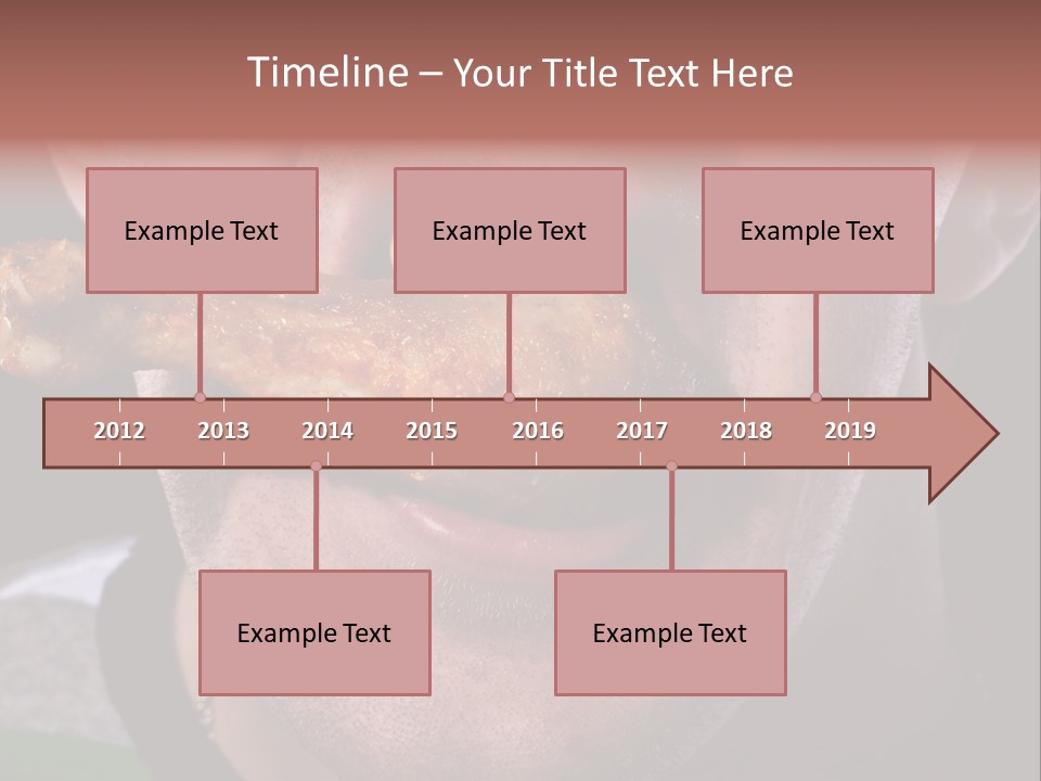 Eat Mouth Chicken PowerPoint Template