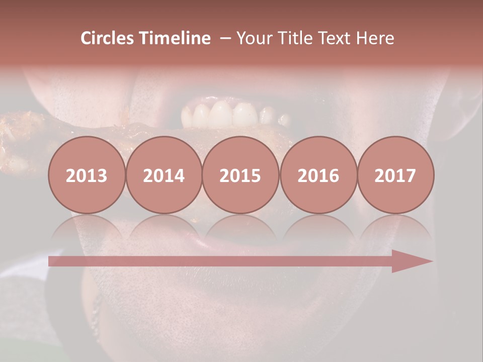 Eat Mouth Chicken PowerPoint Template