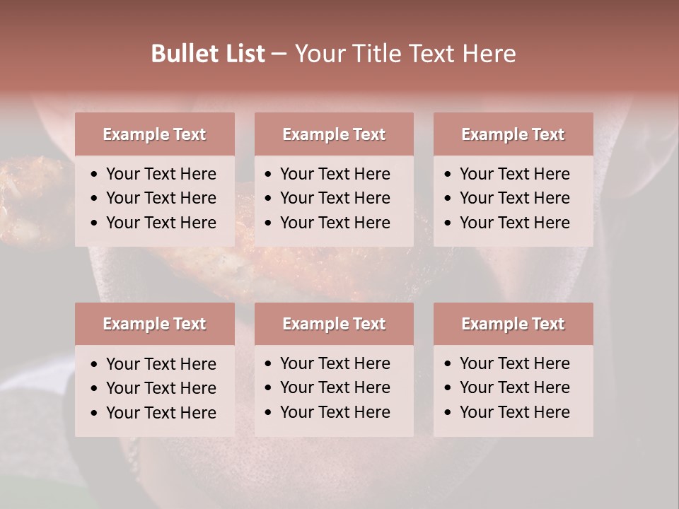 Eat Mouth Chicken PowerPoint Template