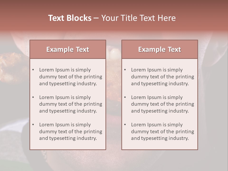 Eat Mouth Chicken PowerPoint Template