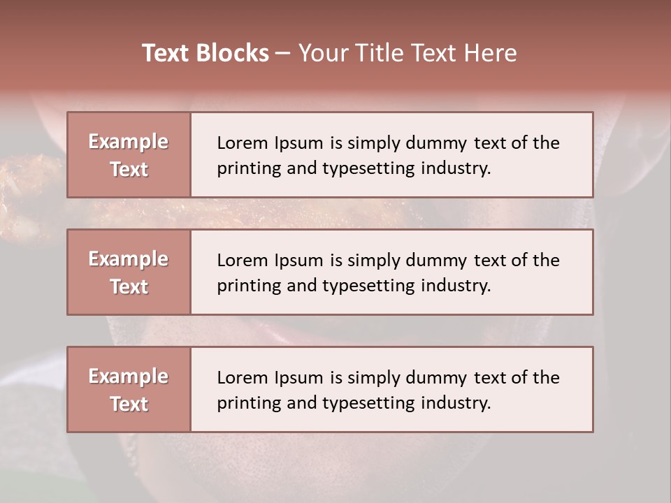 Eat Mouth Chicken PowerPoint Template