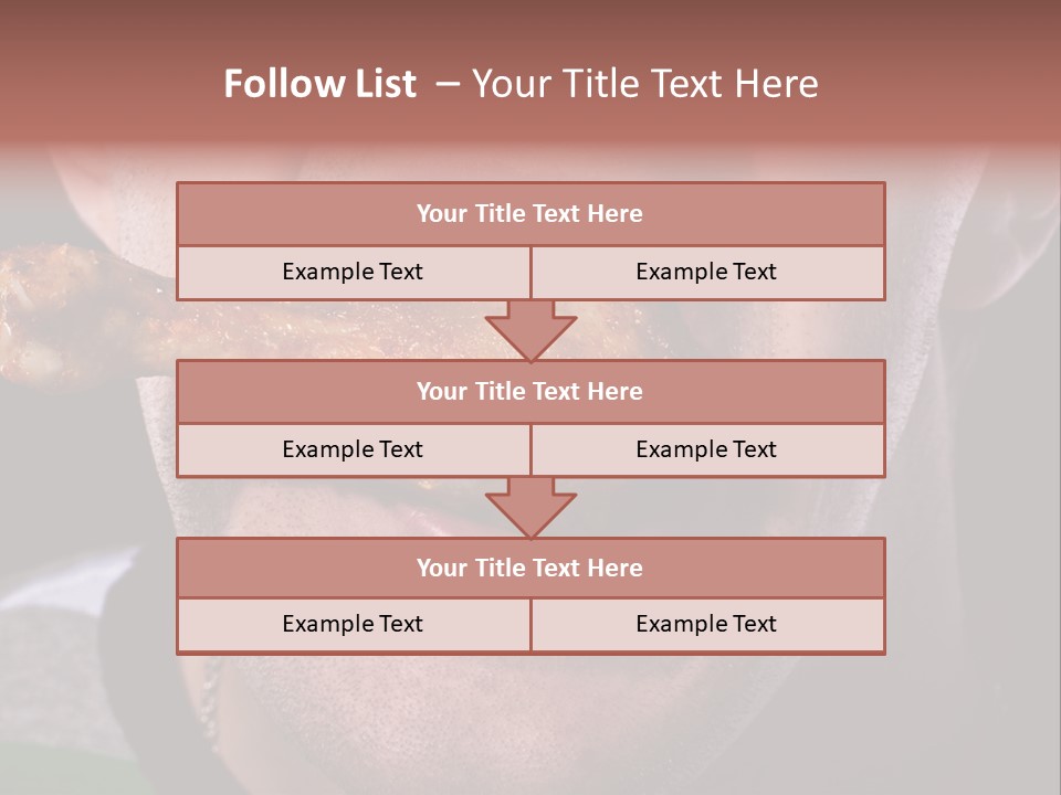 Eat Mouth Chicken PowerPoint Template