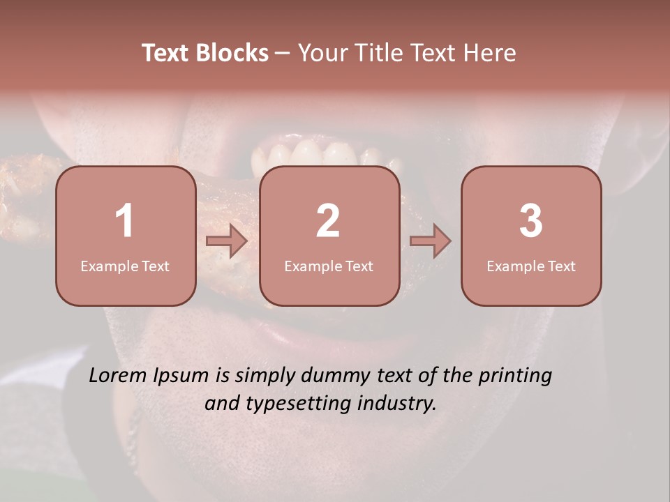Eat Mouth Chicken PowerPoint Template