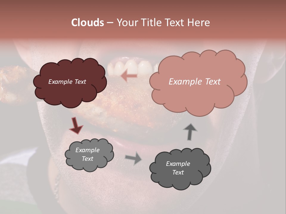 Eat Mouth Chicken PowerPoint Template