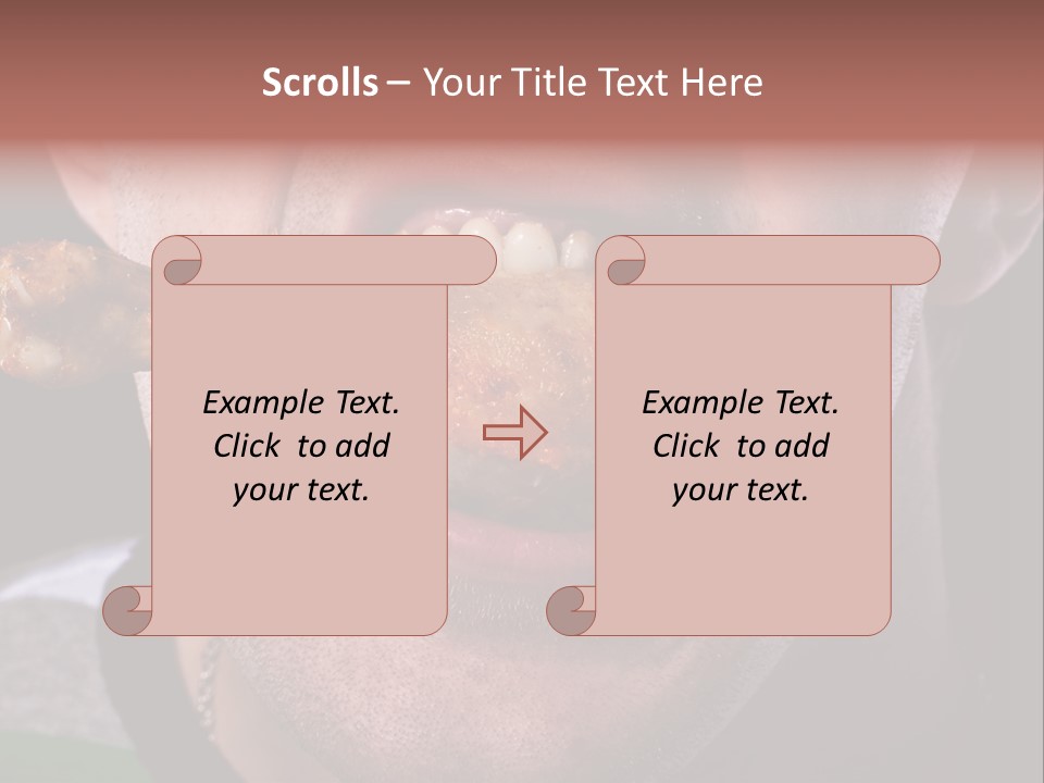 Eat Mouth Chicken PowerPoint Template