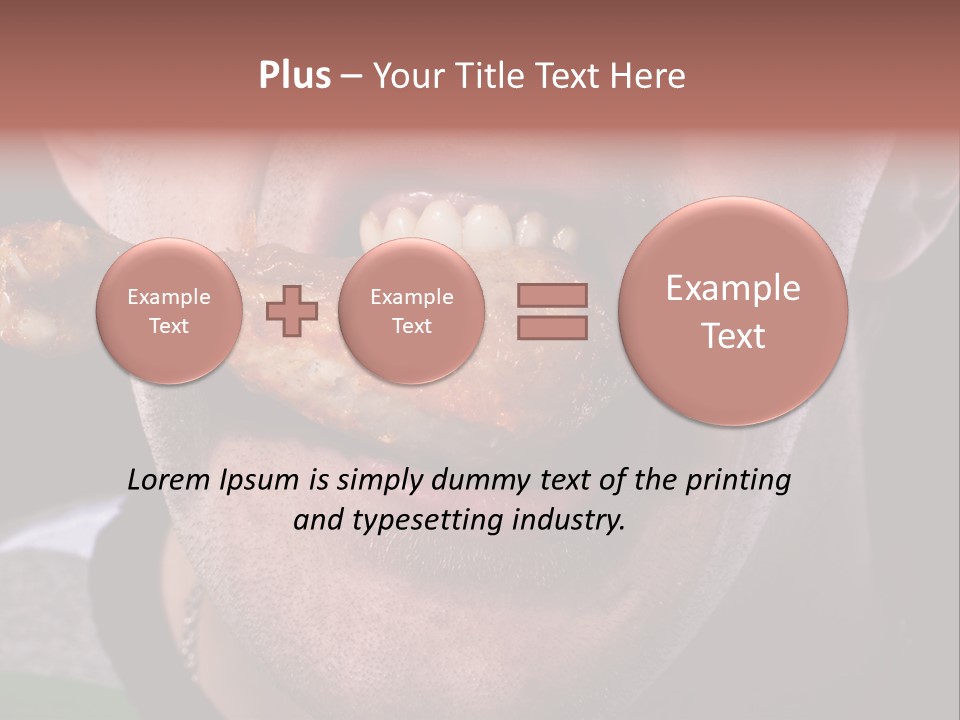 Eat Mouth Chicken PowerPoint Template