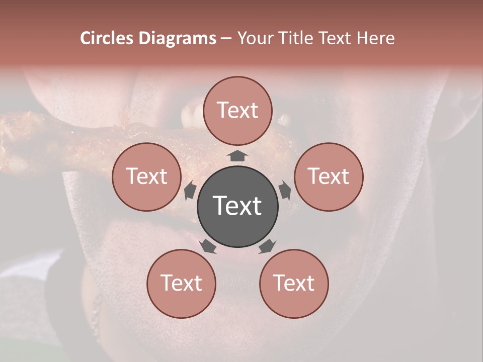 Eat Mouth Chicken PowerPoint Template