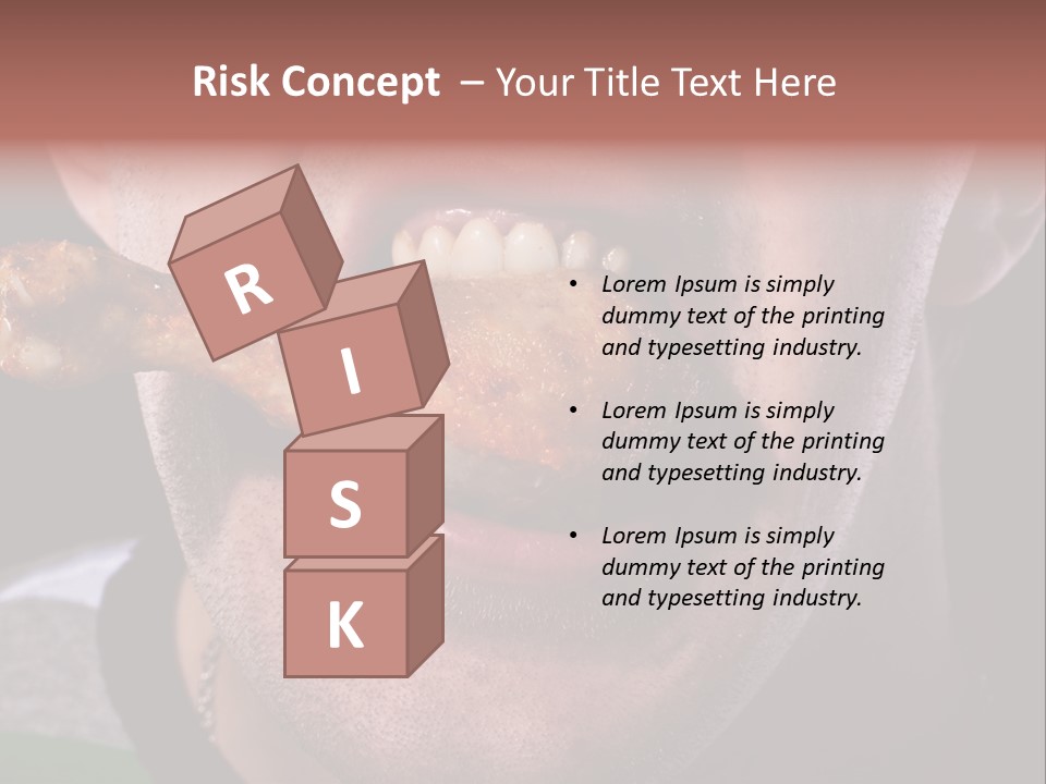 Eat Mouth Chicken PowerPoint Template