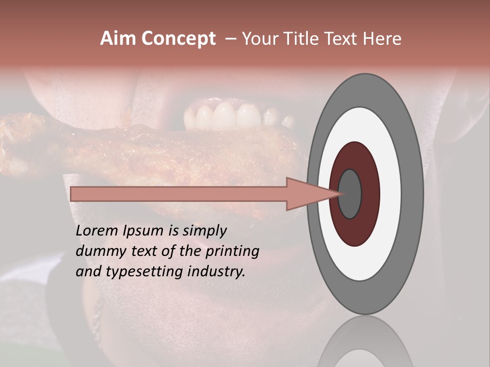 Eat Mouth Chicken PowerPoint Template