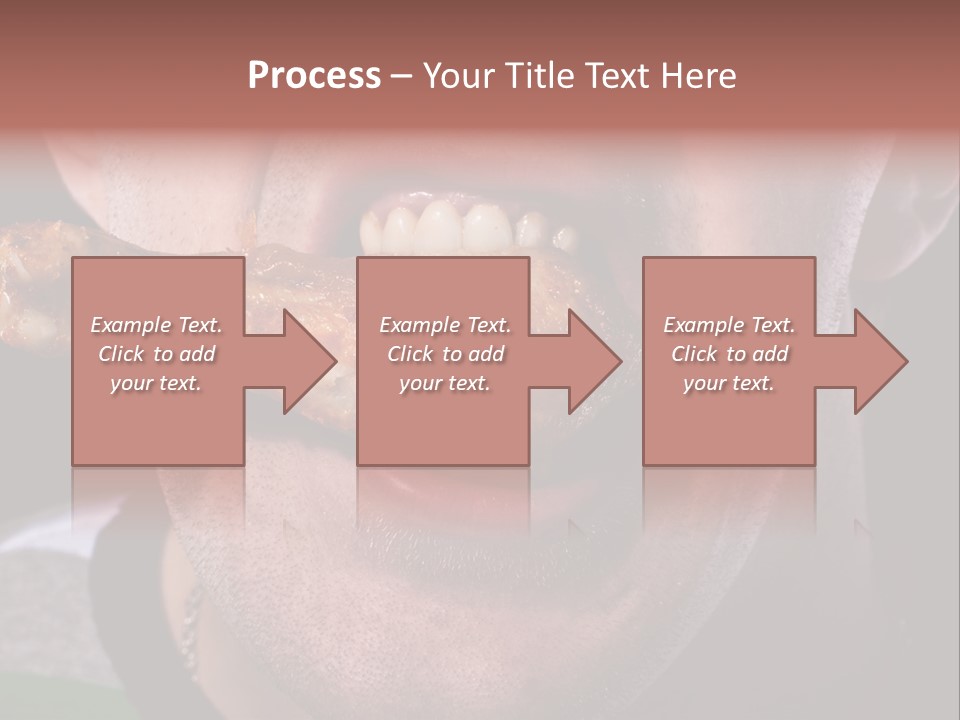 Eat Mouth Chicken PowerPoint Template