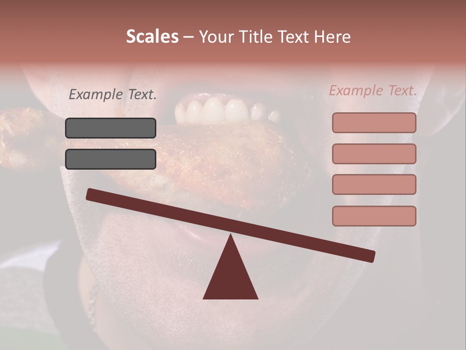 Eat Mouth Chicken PowerPoint Template
