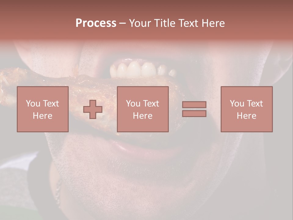 Eat Mouth Chicken PowerPoint Template