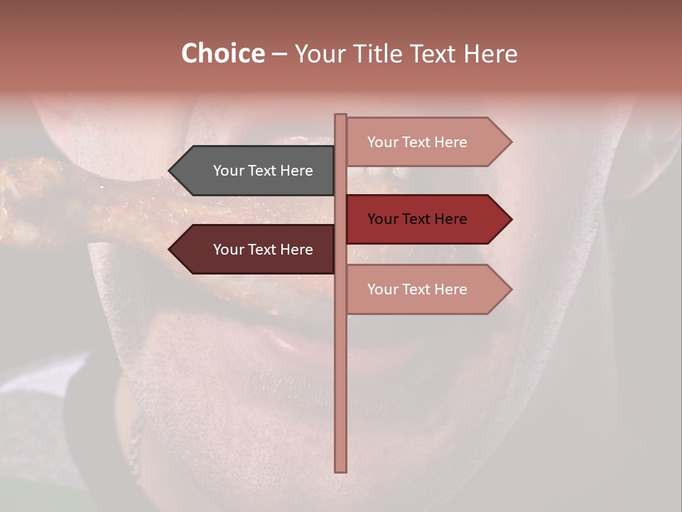 Eat Mouth Chicken PowerPoint Template