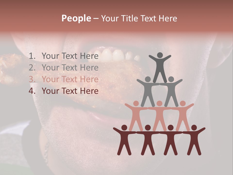 Eat Mouth Chicken PowerPoint Template