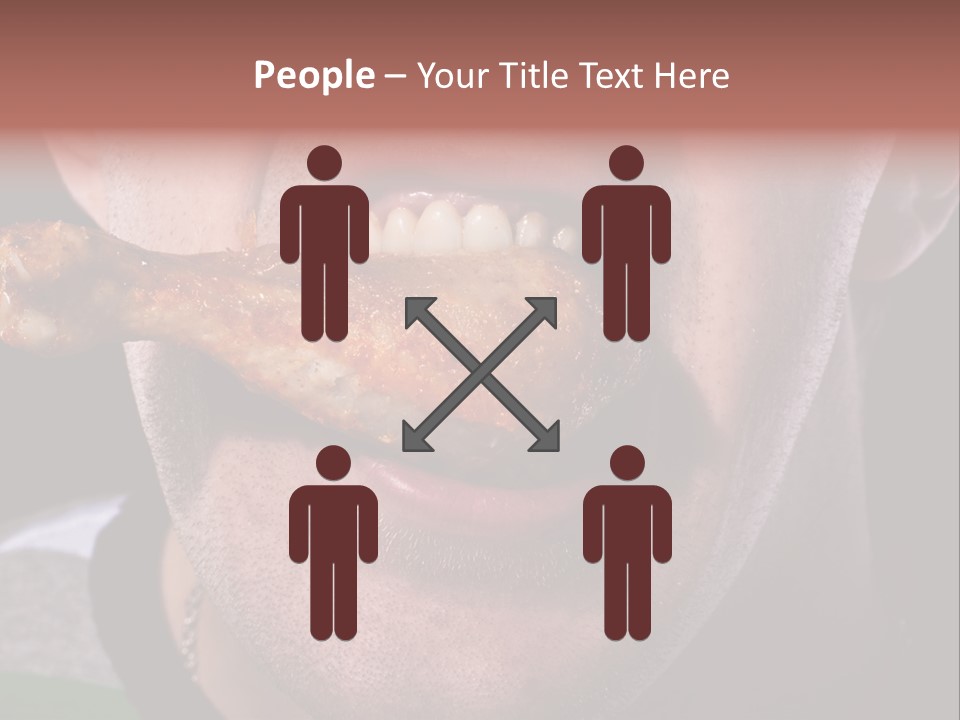 Eat Mouth Chicken PowerPoint Template
