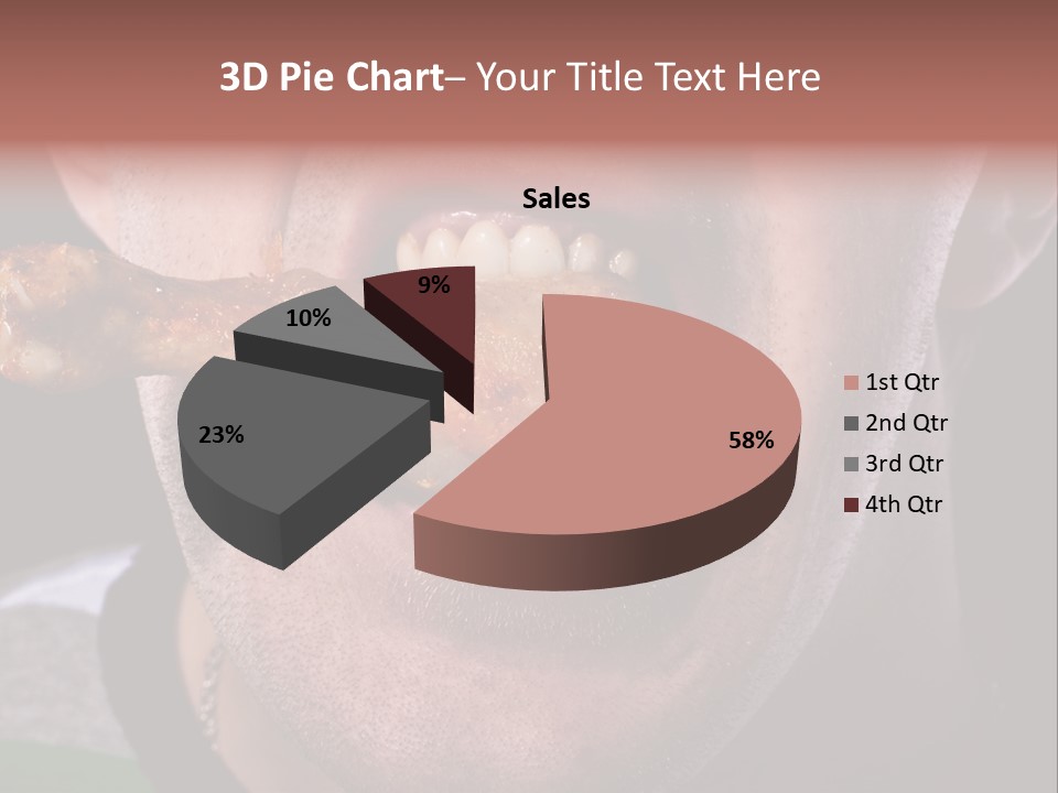 Eat Mouth Chicken PowerPoint Template