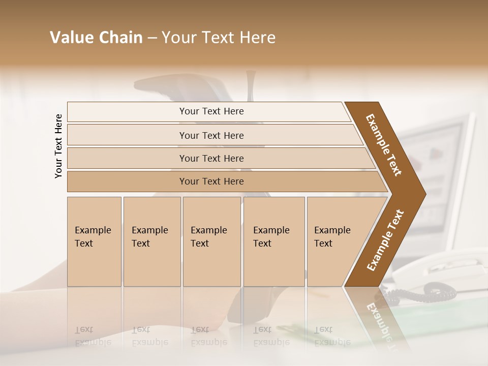 Cropped Space Businesswoman PowerPoint Template
