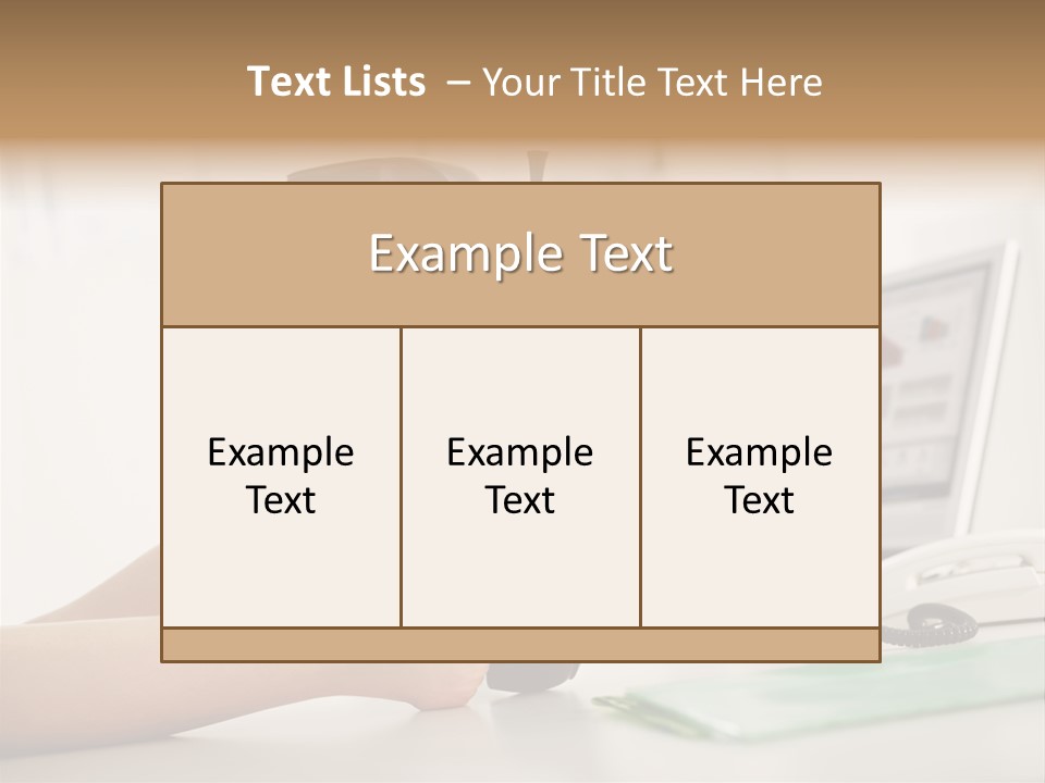 Cropped Space Businesswoman PowerPoint Template