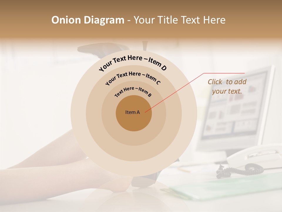 Cropped Space Businesswoman PowerPoint Template