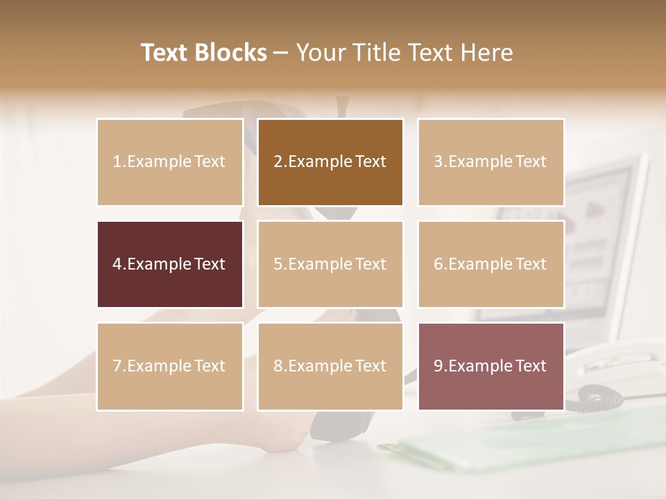 Cropped Space Businesswoman PowerPoint Template