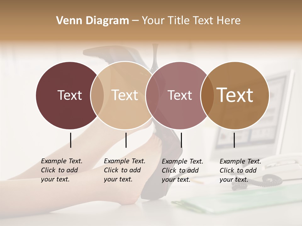 Cropped Space Businesswoman PowerPoint Template