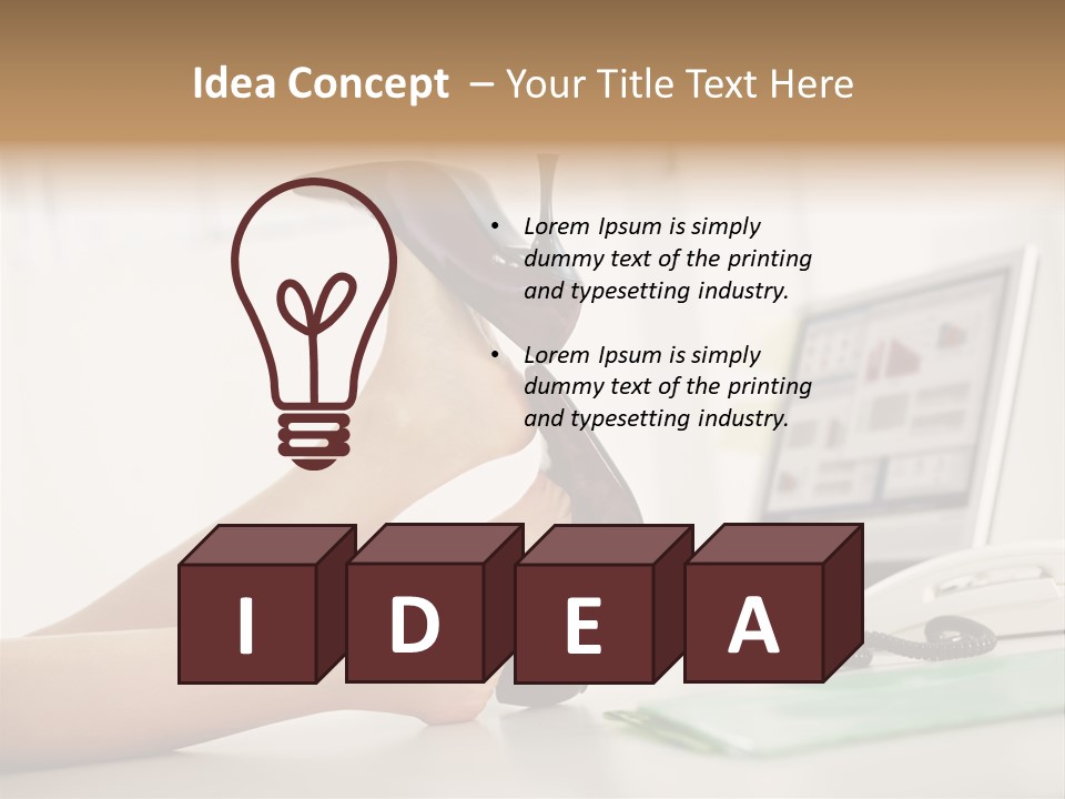 Cropped Space Businesswoman PowerPoint Template