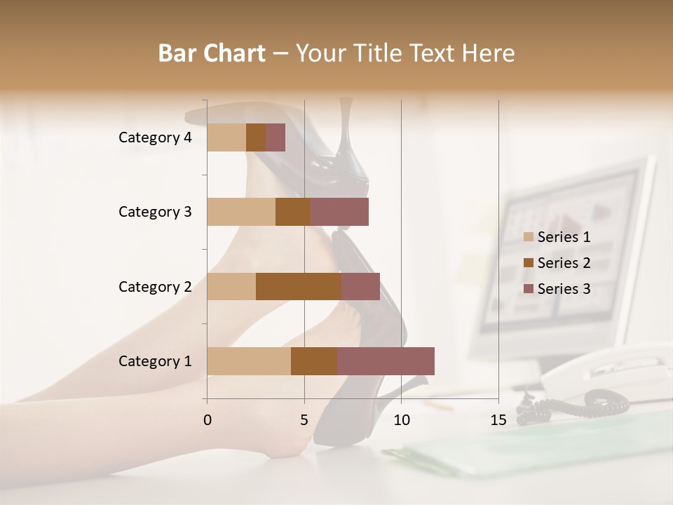 Cropped Space Businesswoman PowerPoint Template