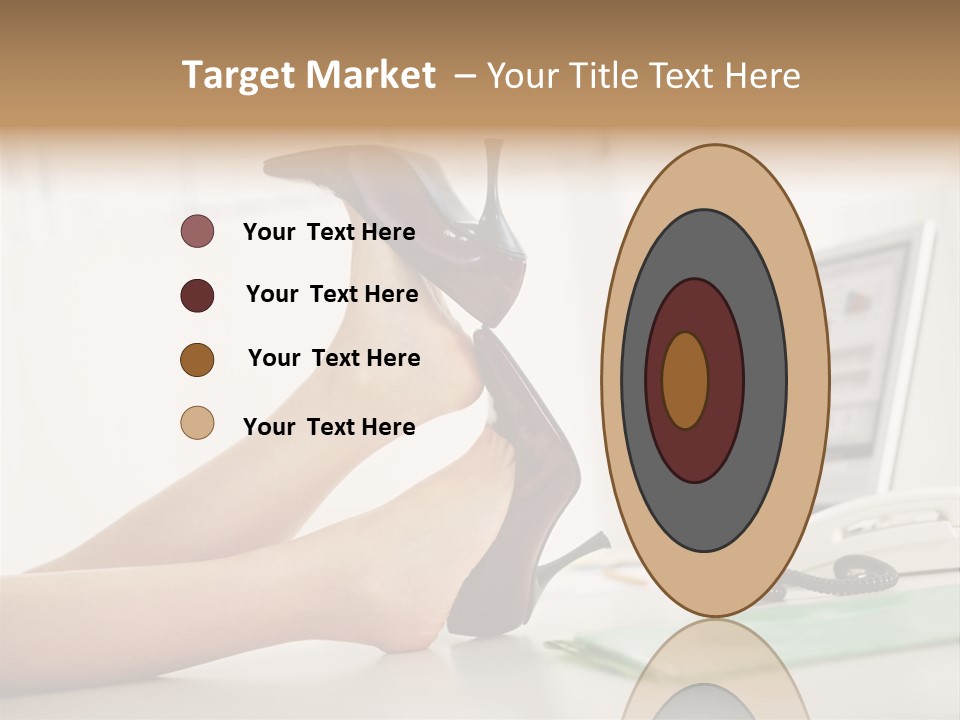 Cropped Space Businesswoman PowerPoint Template