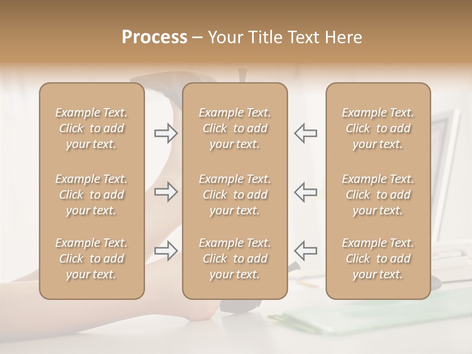 Cropped Space Businesswoman PowerPoint Template