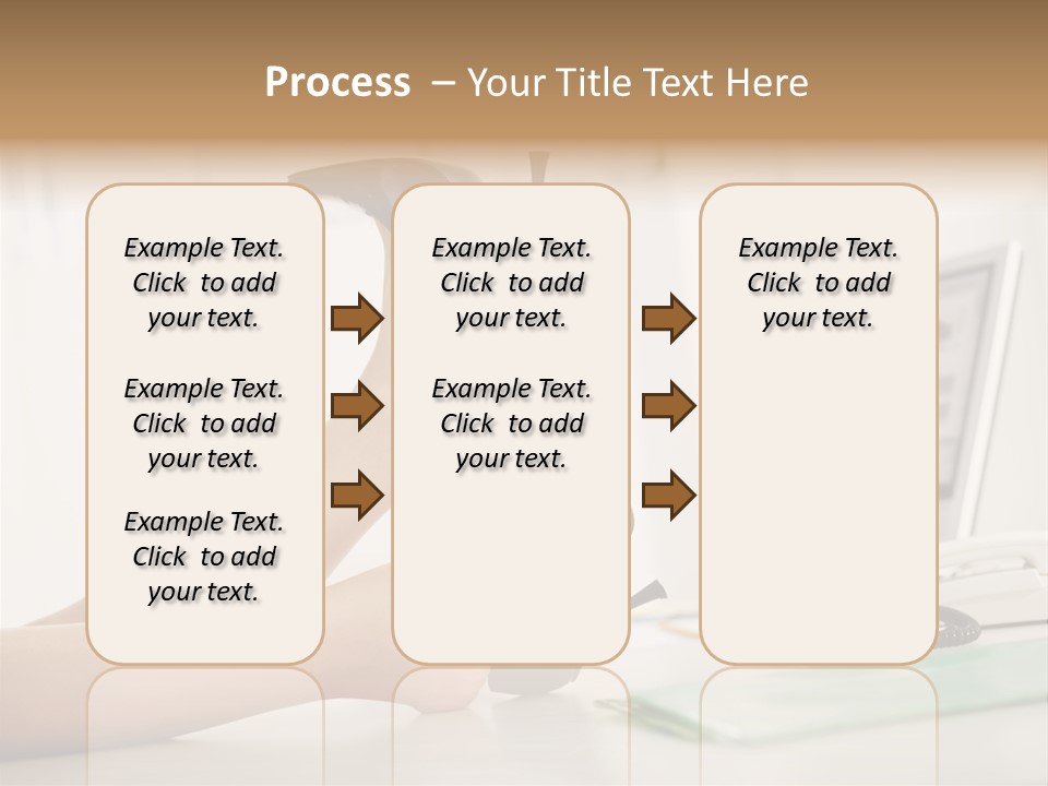 Cropped Space Businesswoman PowerPoint Template
